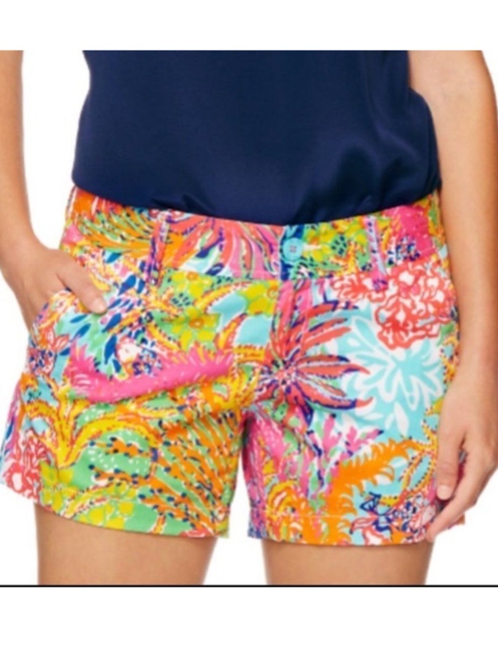 Lilly Pulitzer Callahan 5 inch Shorts Fishing for Compliments